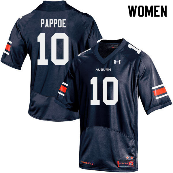 Women #10 Owen Pappoe Auburn Tigers College Football Jerseys Sale-Navy